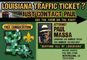 Louisiana Traffic Ticket Lawyer/Attorney Paul M. Massa | FREE ...